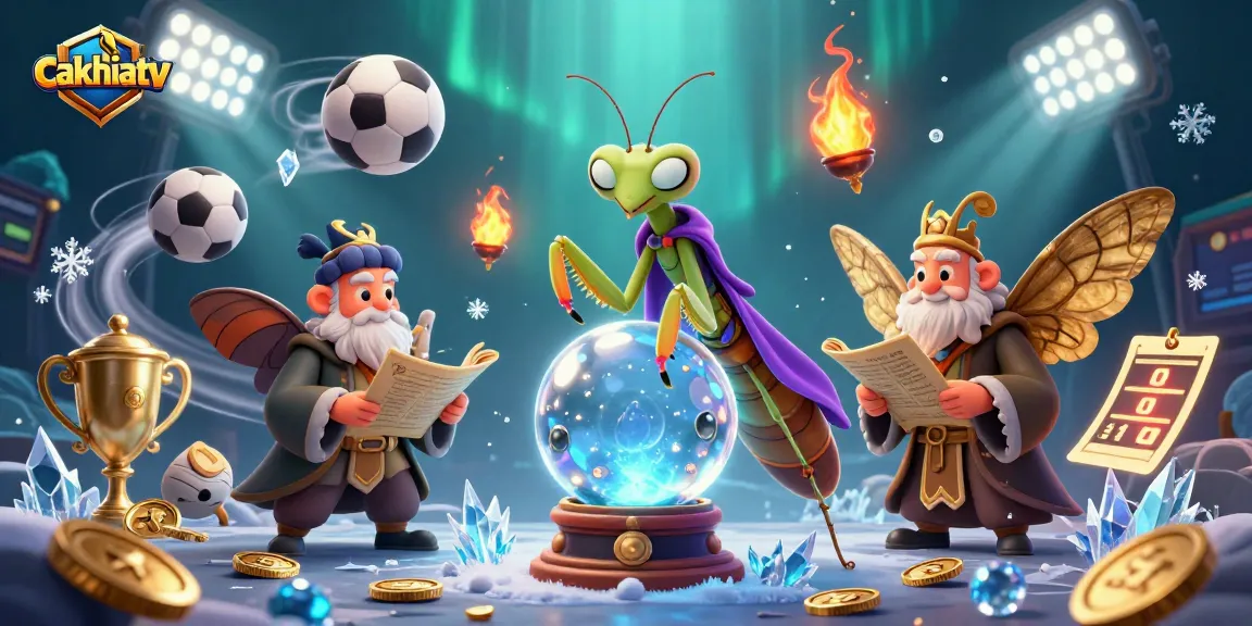 Cakhiatv features an enchanting scene with a fortune teller and sports elements to attract bettors.